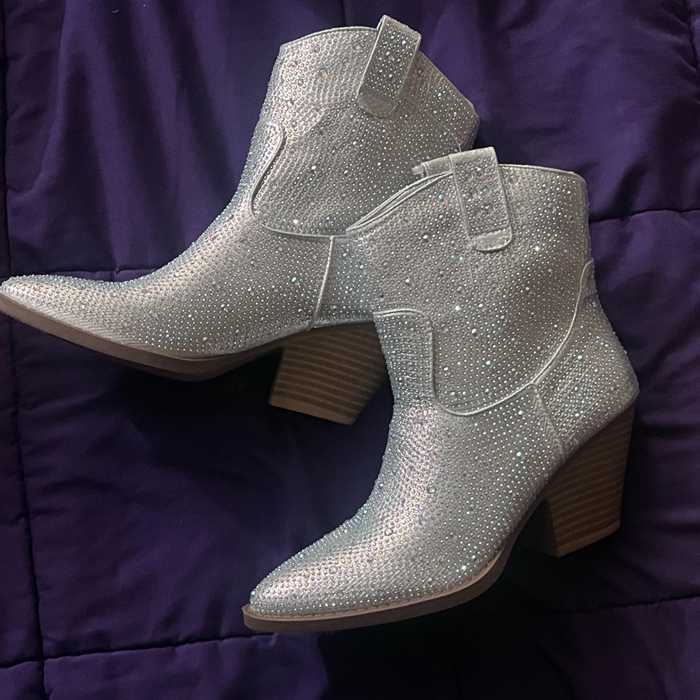 Rhinestone women boots